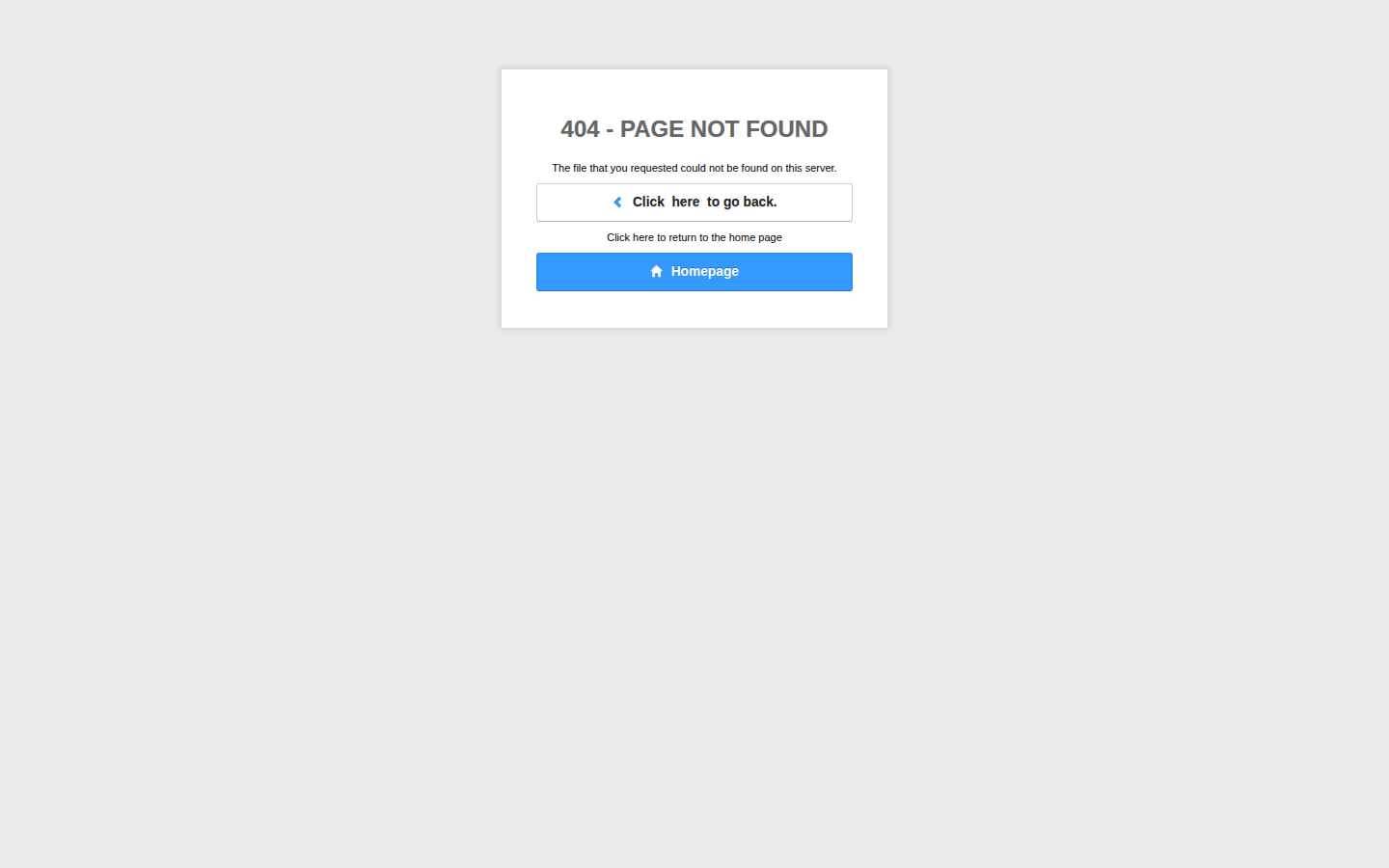 404 - Page not found