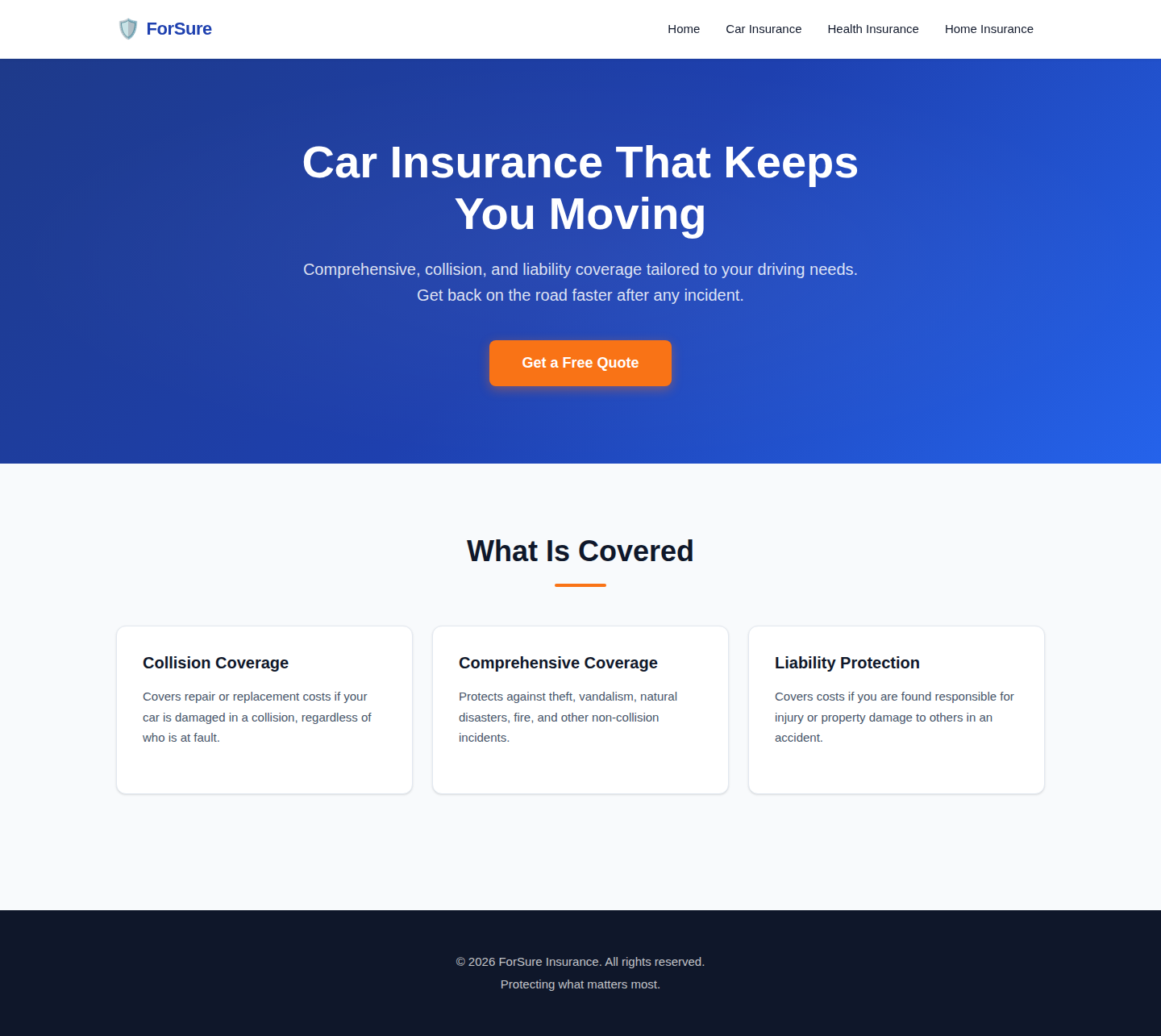 Car Insurance | ForSure Insurance