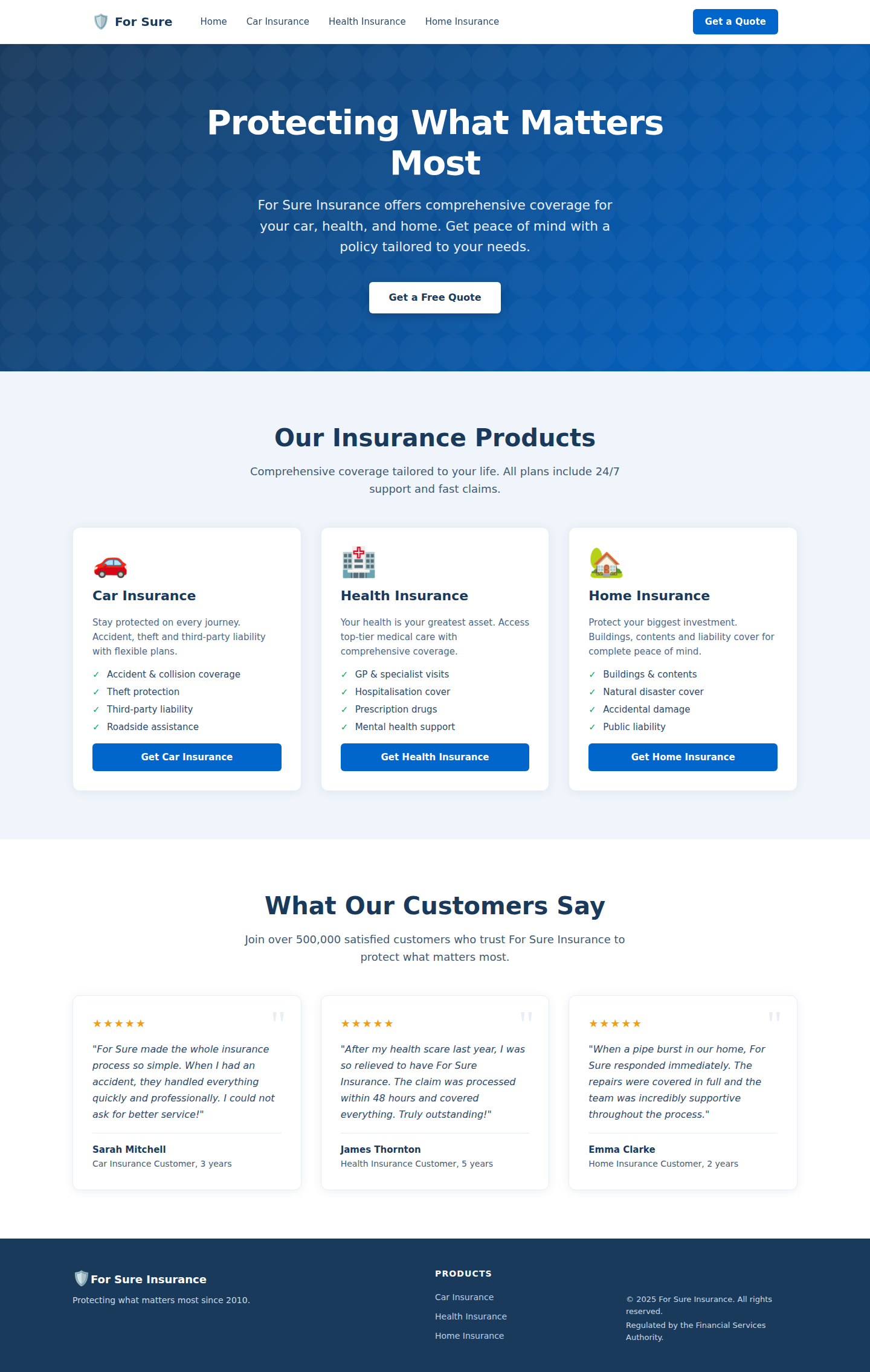 Homepage screenshot